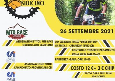 Percorso gara XC DEL SIDICINO 2021